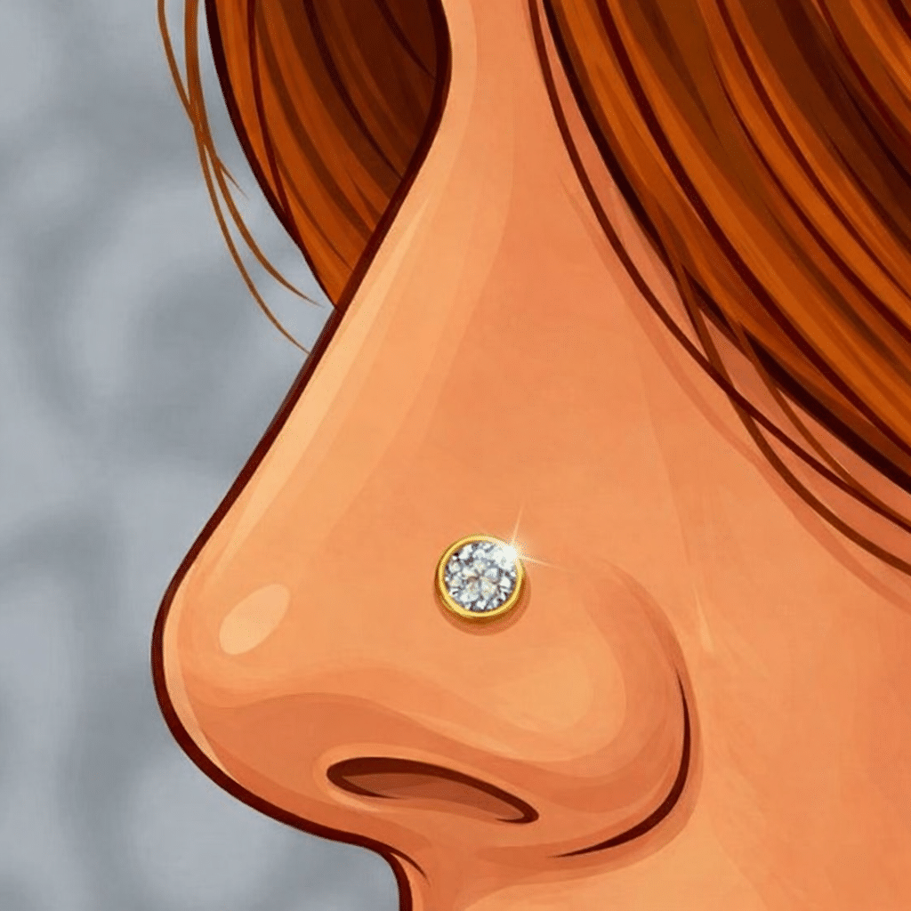 עגיל נזם (Nose Stud)